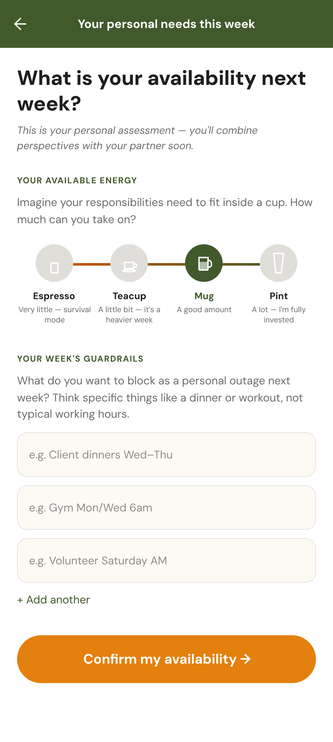 The Balancer — distribute your week